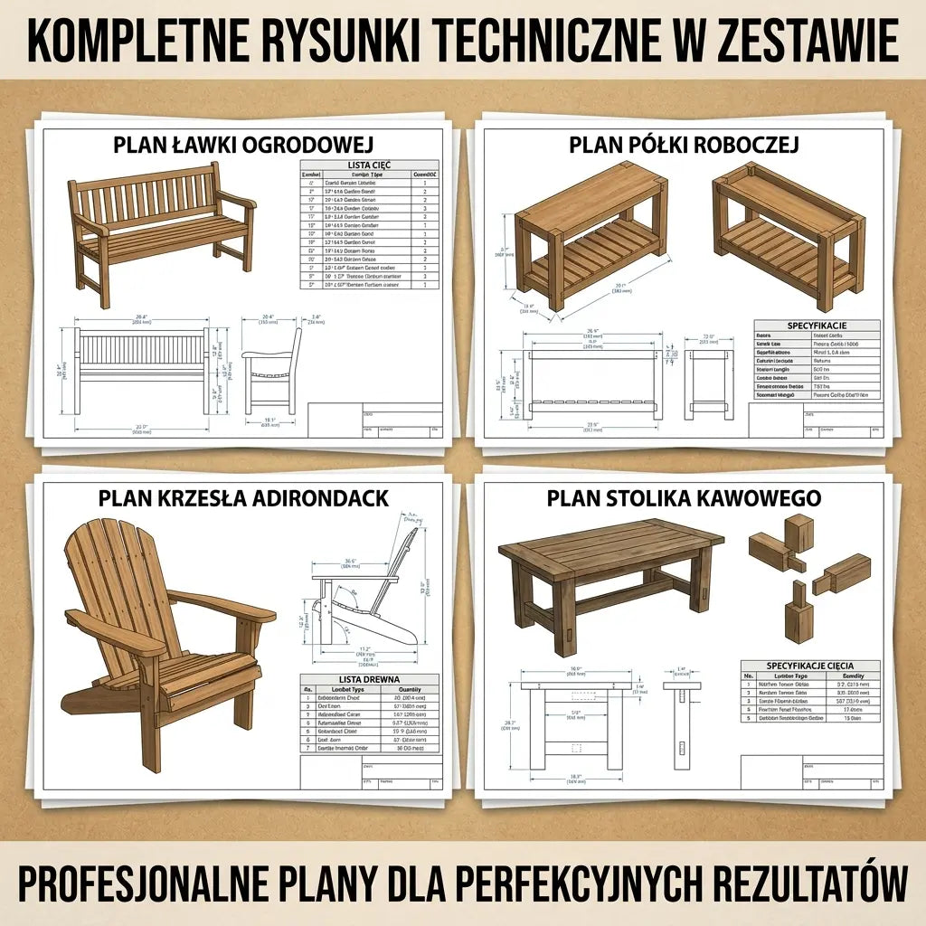 100+ Projektów Stolarskich (PL)