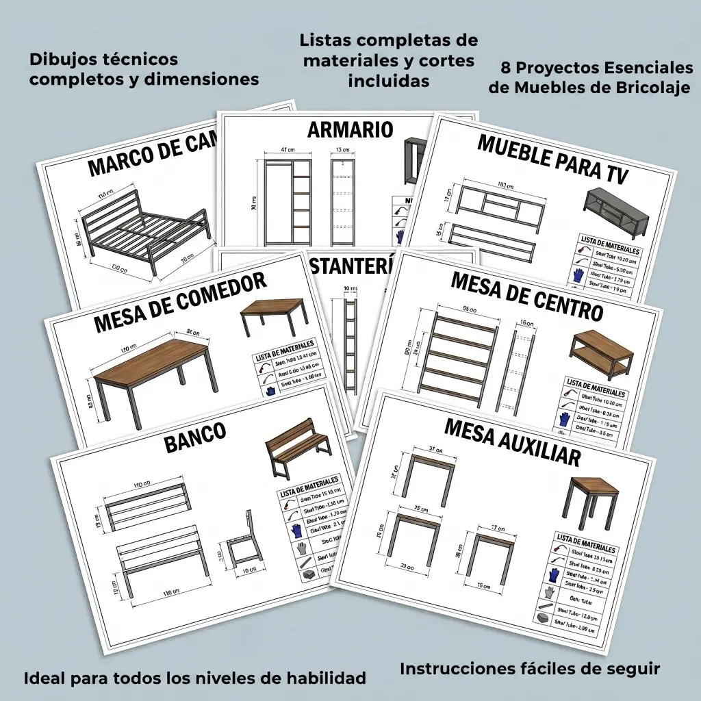600+ Planos de Proyectos de Metalurgia (ES)