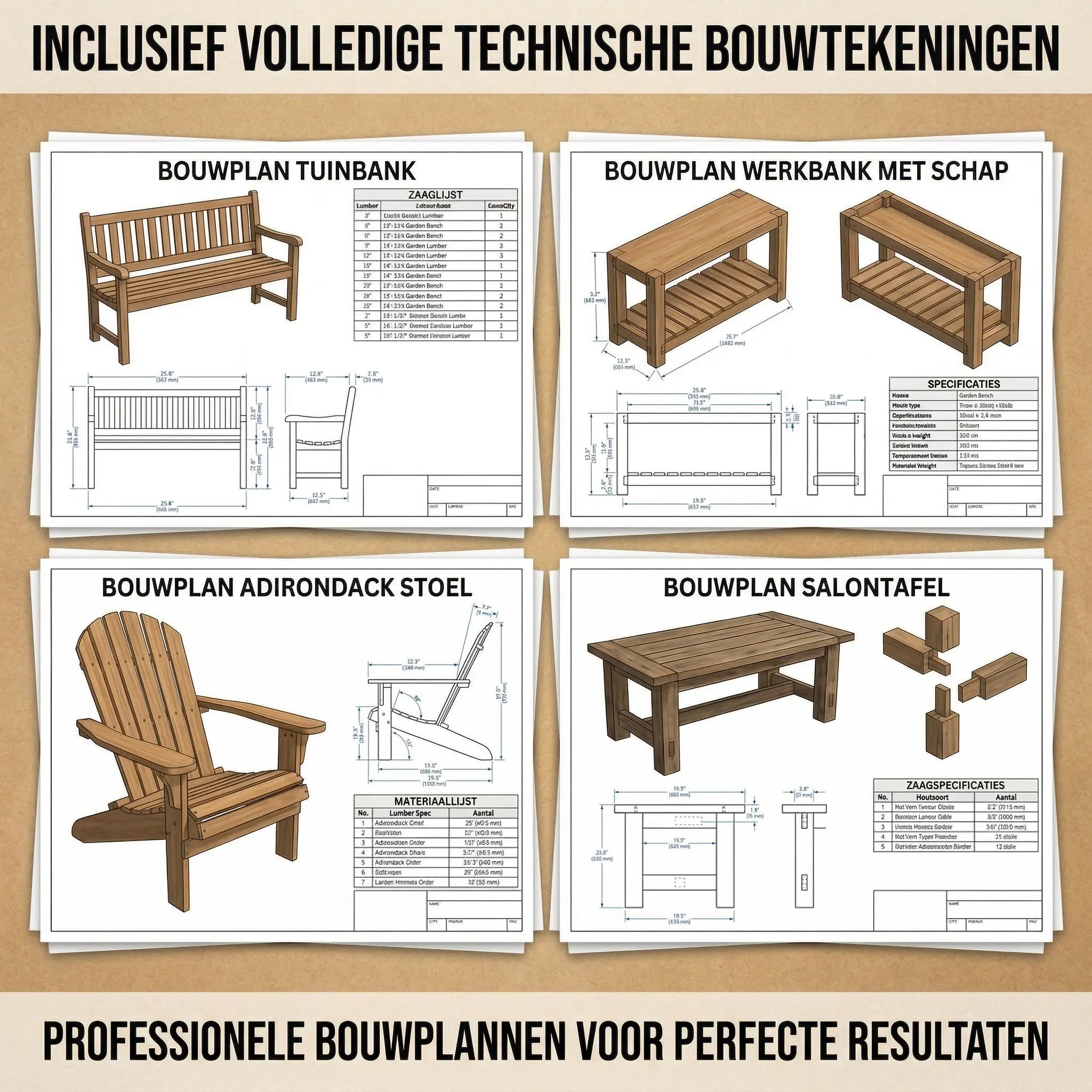 100+ Houtbouw Projecten (NLD)