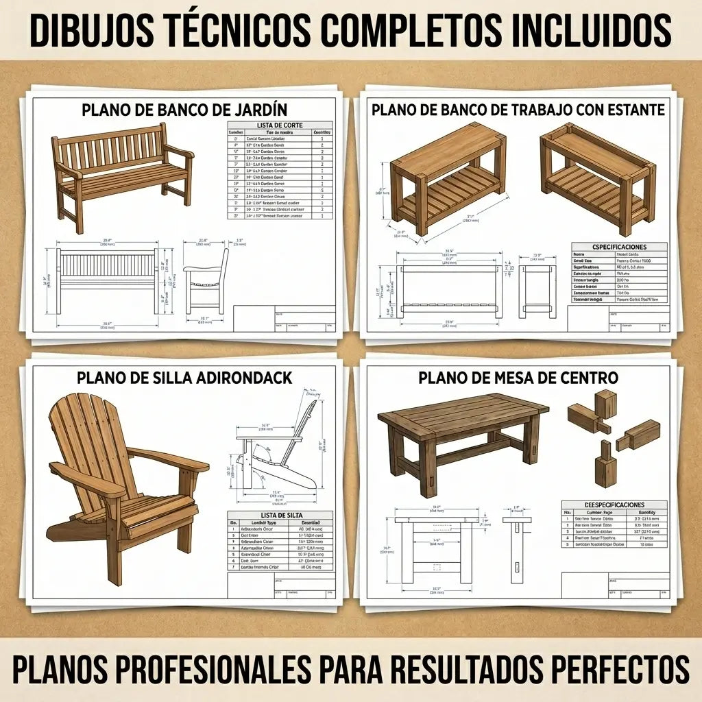 100+ Proyectos de Carpintería