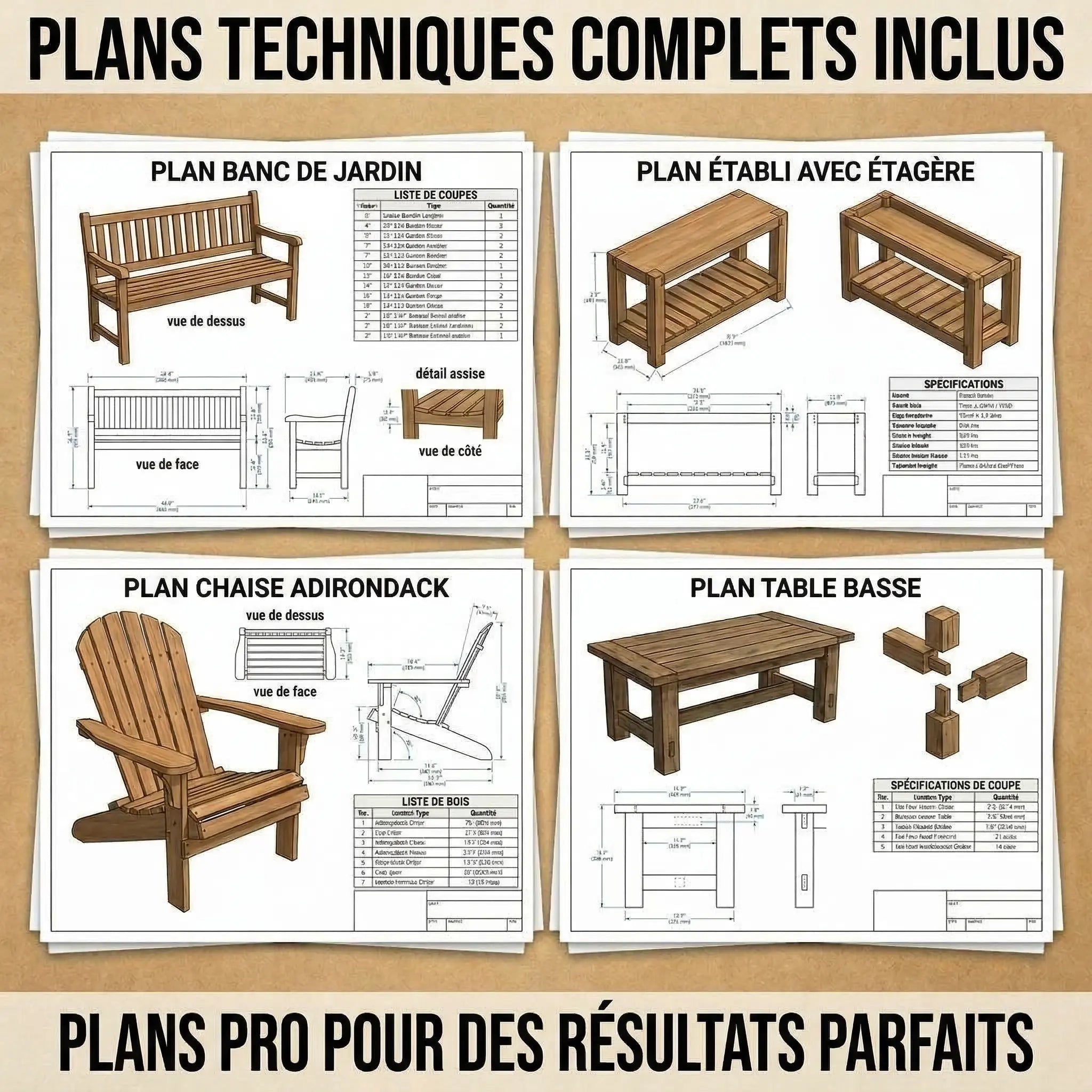 100+ Projets De Menuiserie (FR)