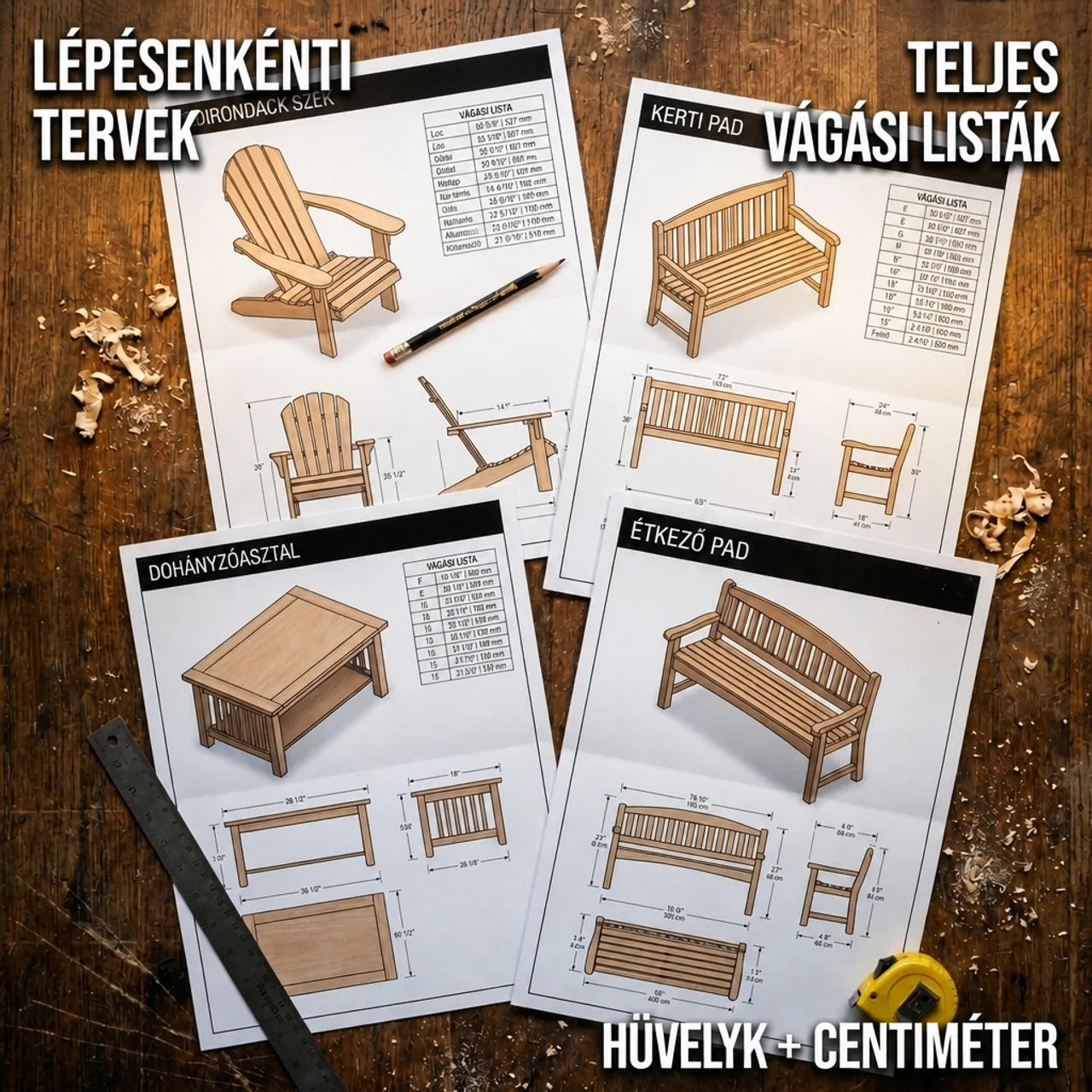 100+ Proyecto de Carpintero (HU)
