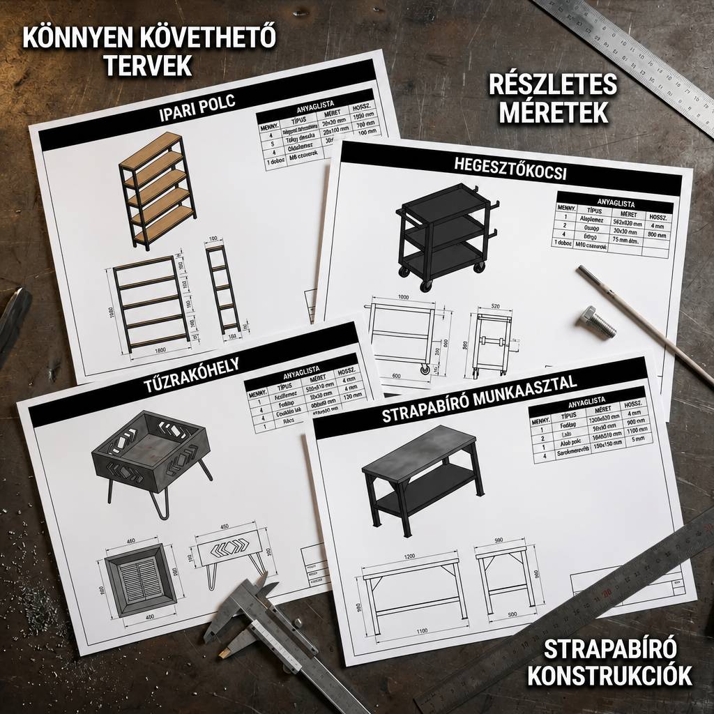 600+ Planes de Proyecto de Metalistería (HU)