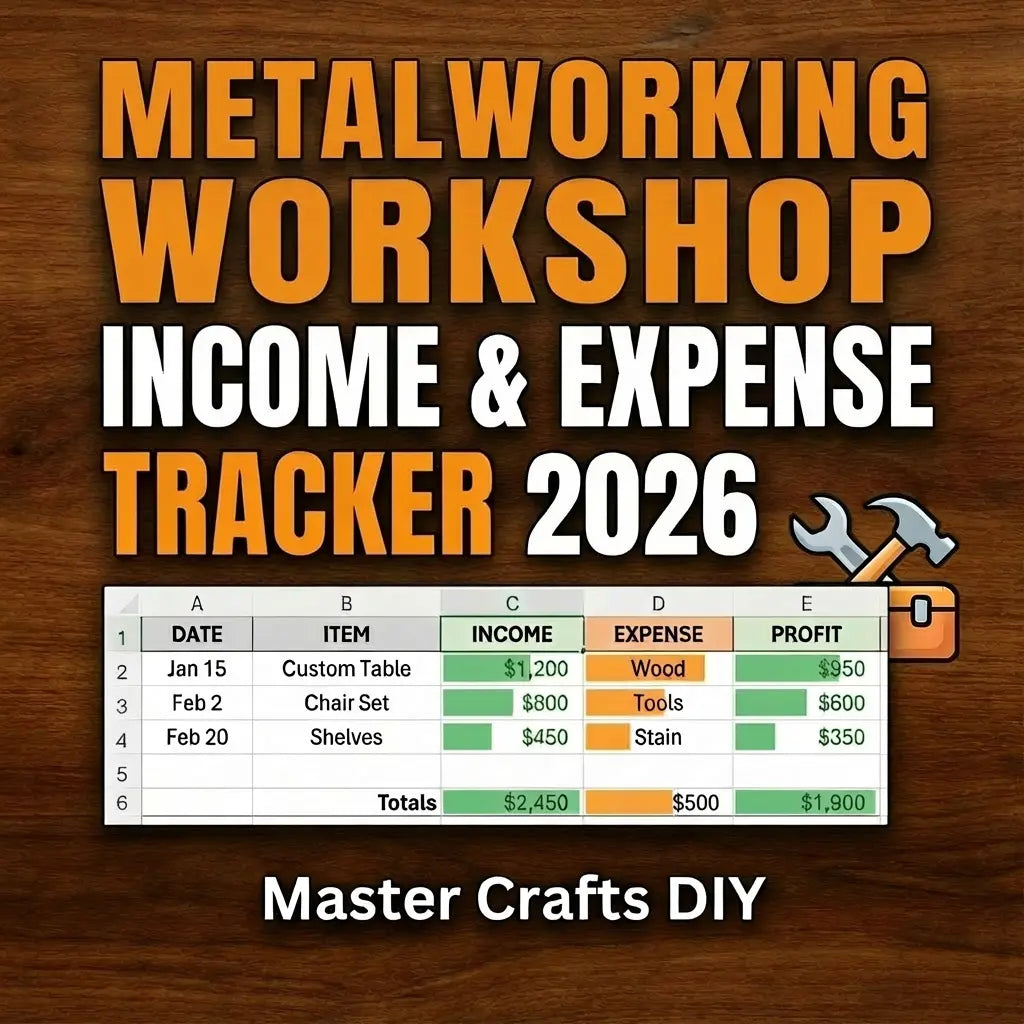 Metalworking Workshop Income & Expense Tracker 2026