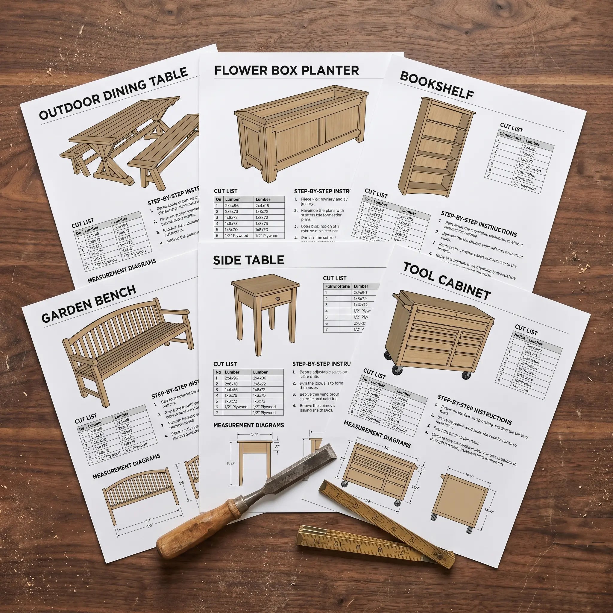 100+ Proyectos de carpintería
