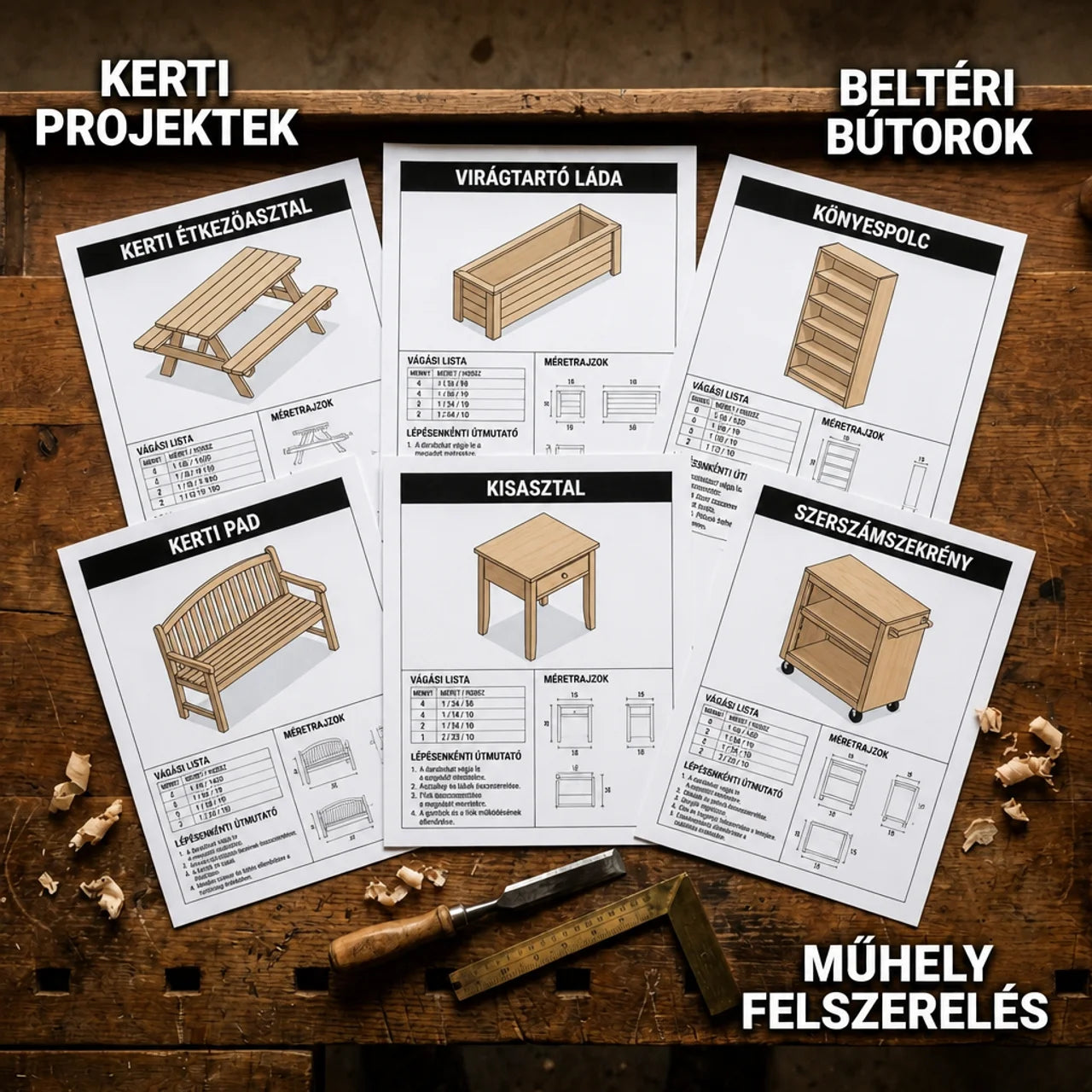 100+ Proyecto de Carpintero (HU)
