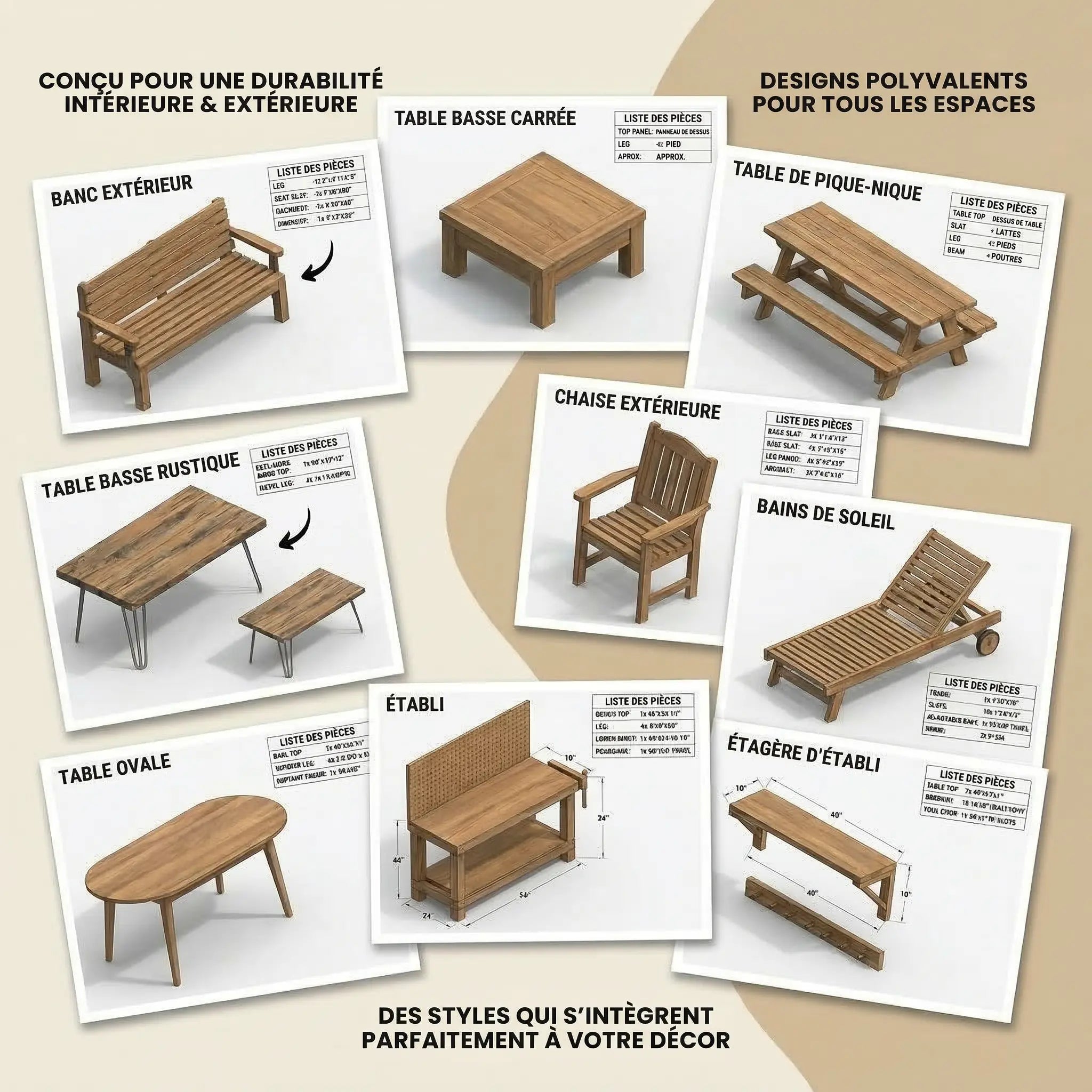 100+ Projets De Menuiserie (FR)