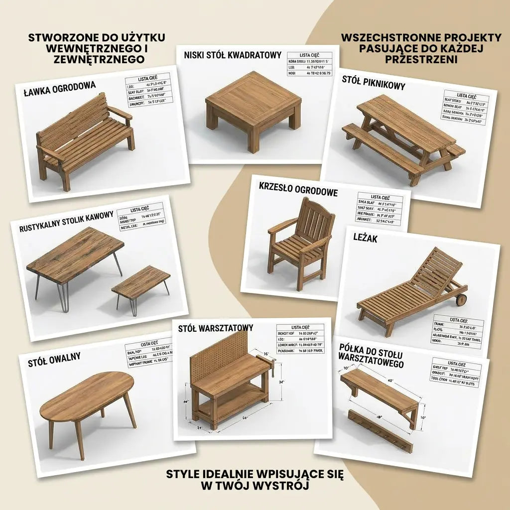 100+ Projektów Stolarskich (PL)