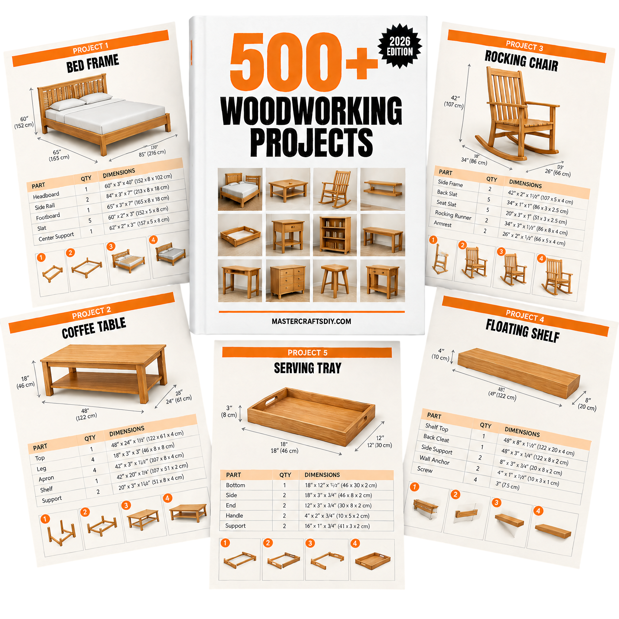 500+ Woodworking Projects