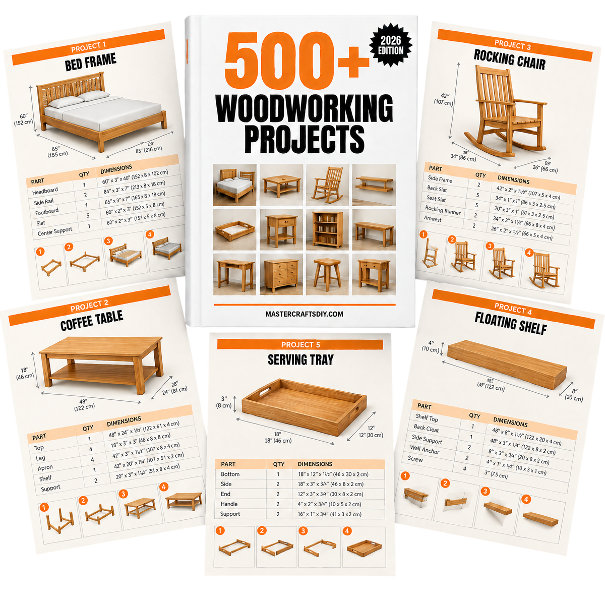 500+ Woodworking Projects