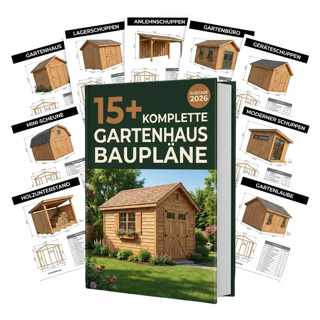 15+ Komplette Gartenhaus Baupläne (DE)