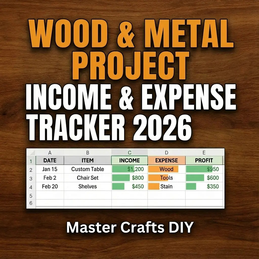 Wood & Metal Project Income & Expense Tracker 2026