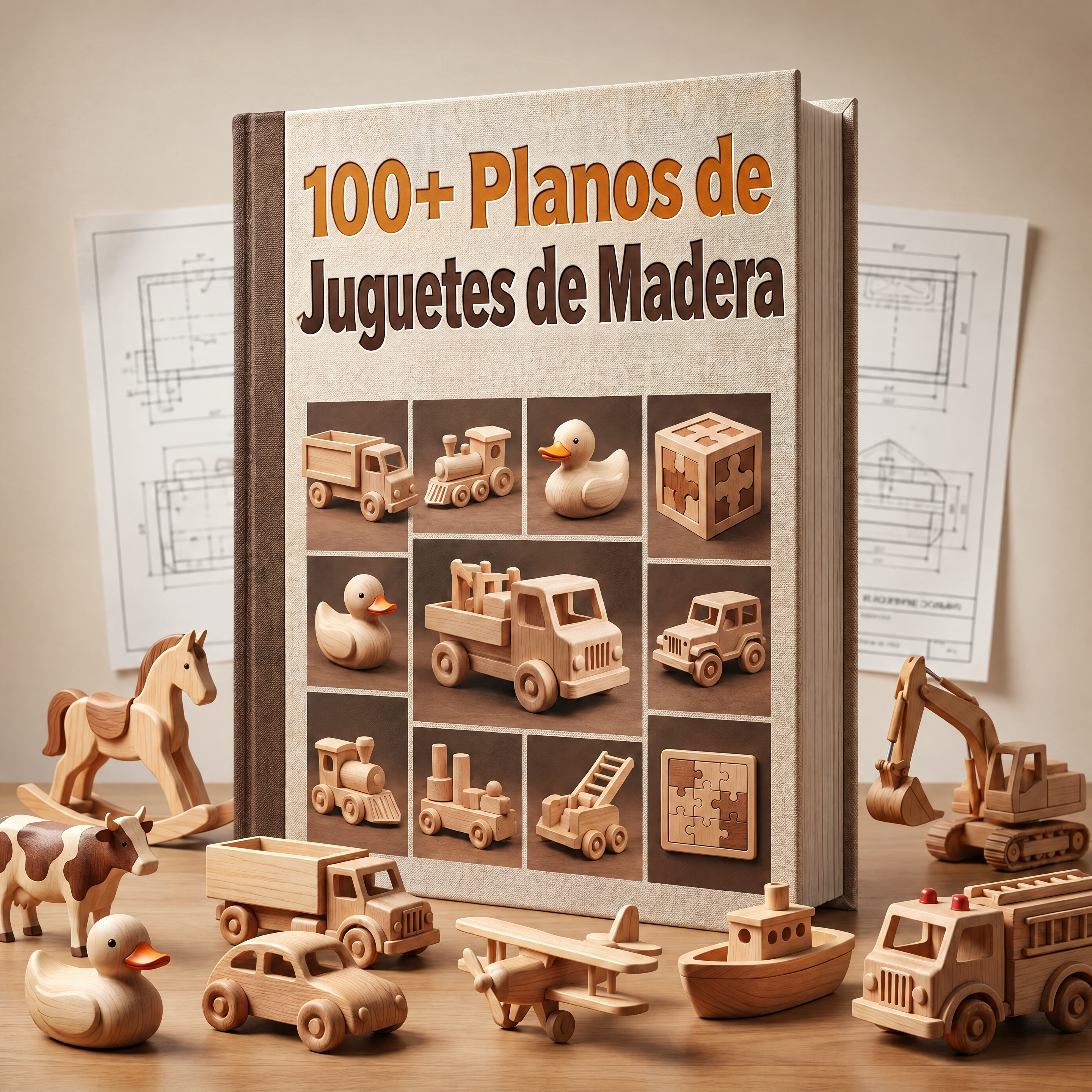 100+ Planos de Juguetes de Madera