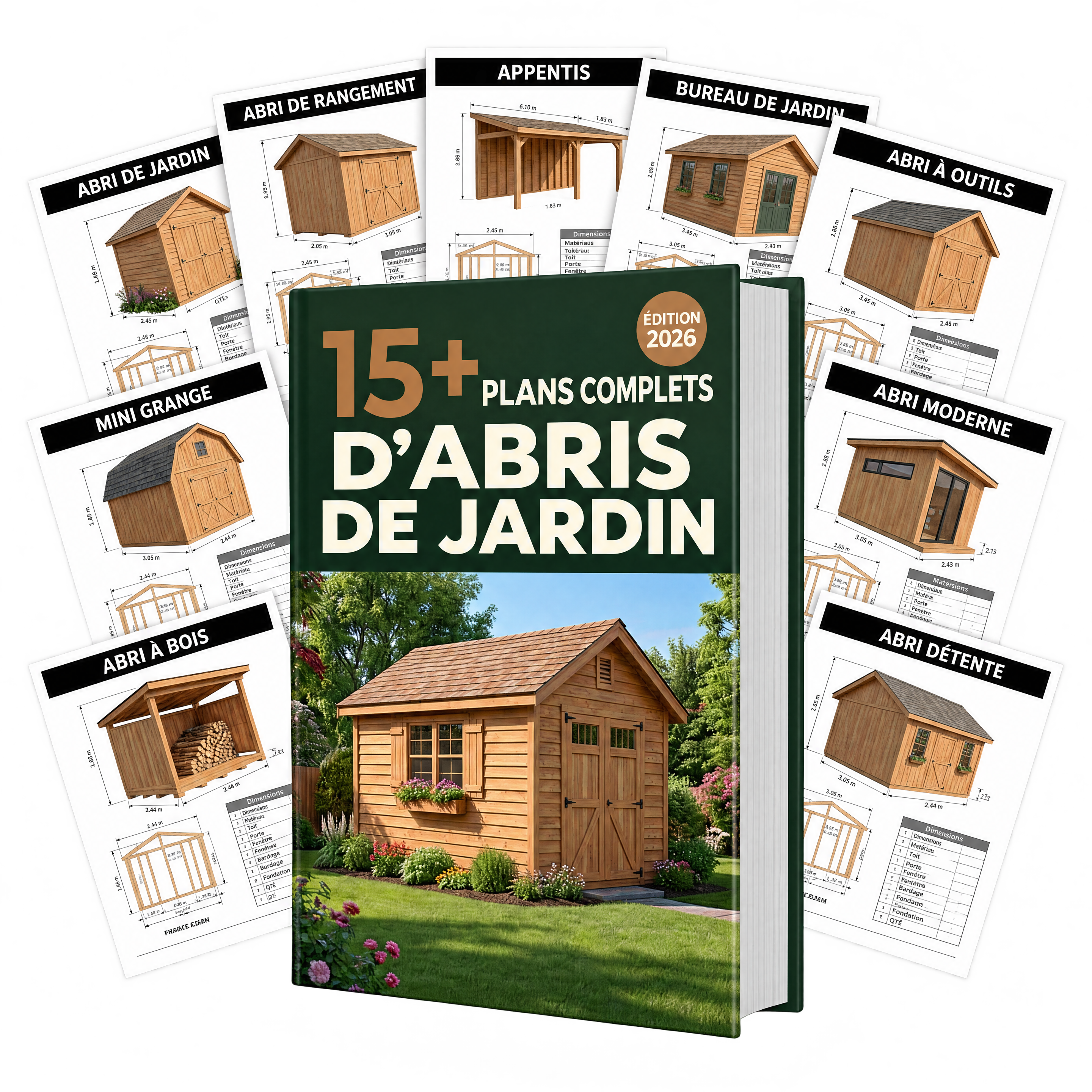 15+ Plans Complets d'Abris de Jardin
