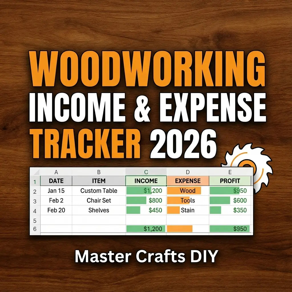 Woodworking Income & Expense Tracker 2026