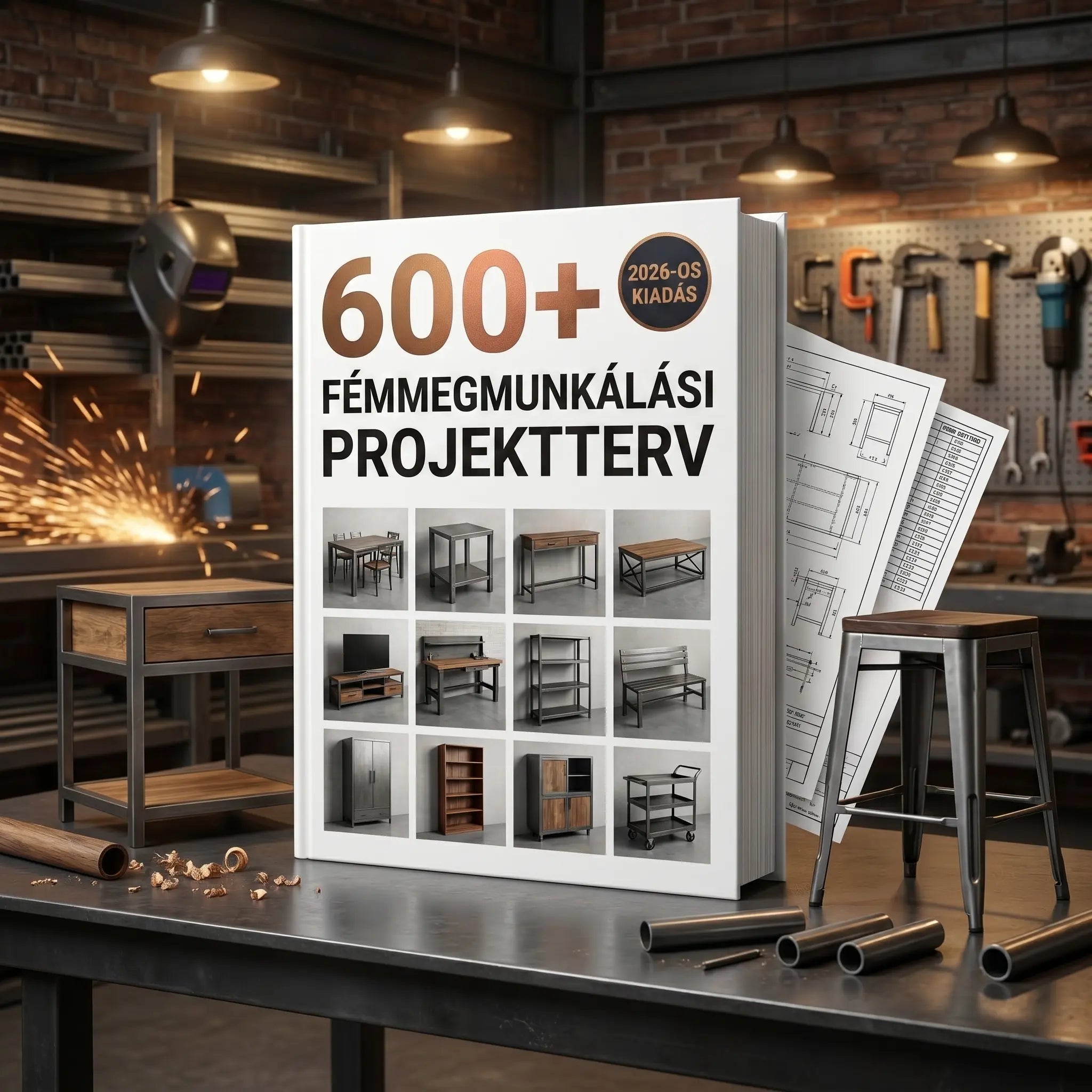 600+ Fémmegmunkálási Projektterv (HU)