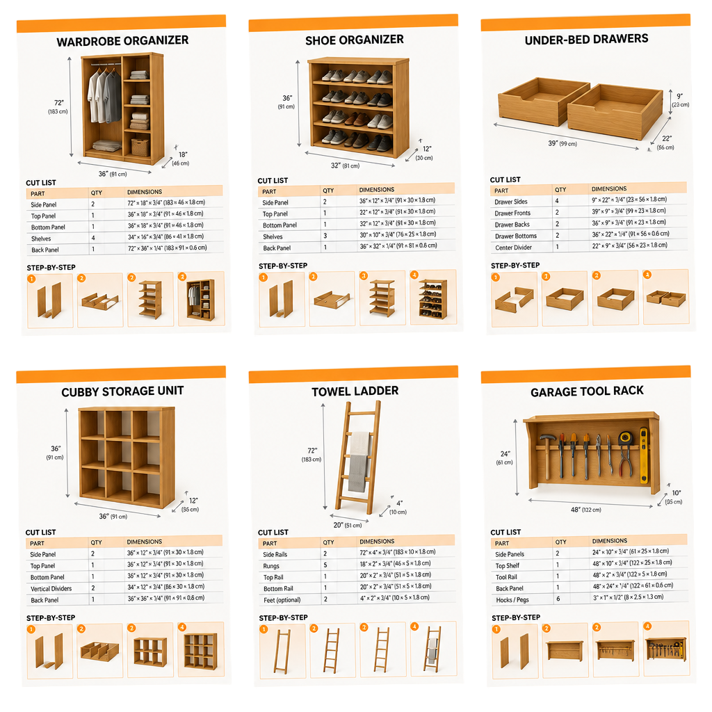 500+ Woodworking Projects